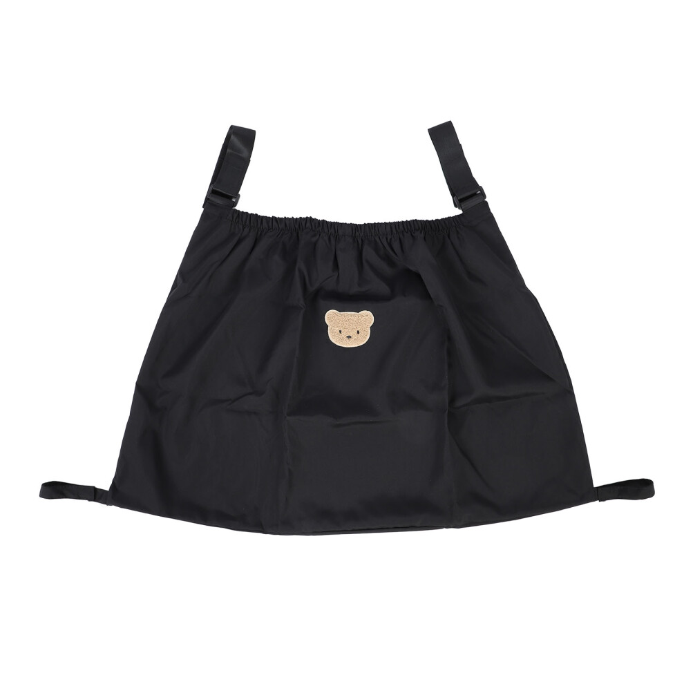 Stroller Cargo Bag Bottle Nappy Storage Bag Black