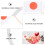 Fruit Picks Flag Shaped Paper Assorted Color 200pcs 7