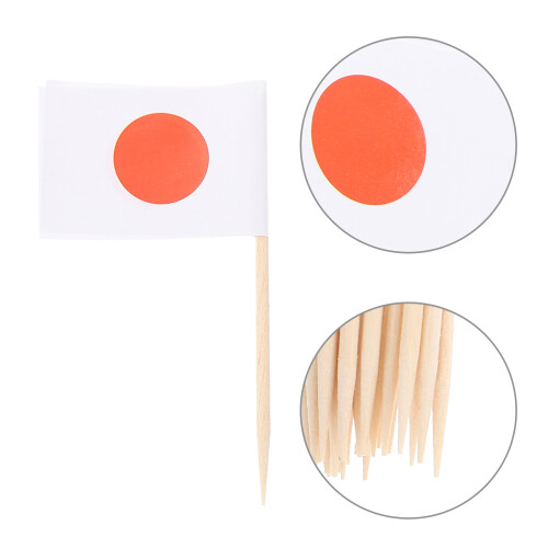 Fruit Picks Flag Shaped Paper Assorted Color 200pcs 2