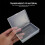 8 Pcs Transparent Plastic Storage Box For Cards Case With Lid Small Clear Rectangular Container Poker 4