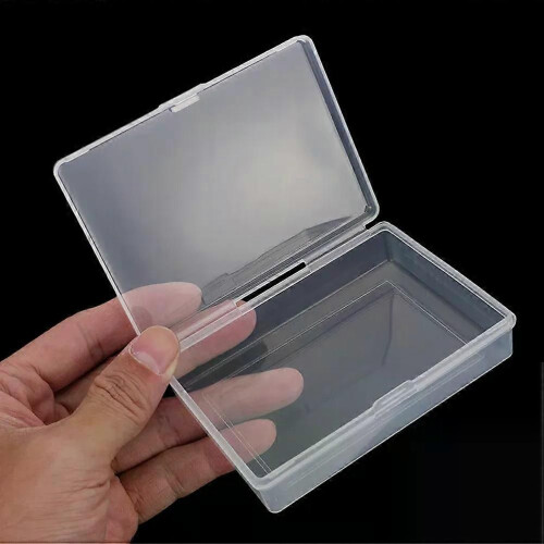 8 Pcs Transparent Plastic Storage Box For Cards Case With Lid Small Clear Rectangular Container Poker 1