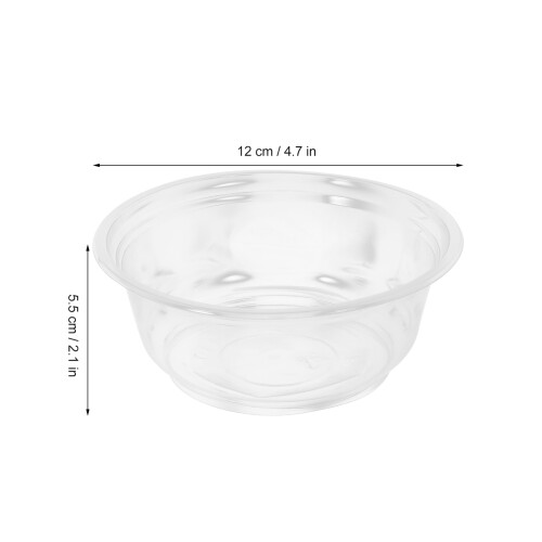 Clear Plastic Party Bowl Soup Bowls Transparent 100pcs 1
