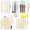 61PCS Ceramic Clay Tools Set Polymer Clay Tools Pottery Tools Set Wooden Pottery Sculpting Clay Cleaning 2