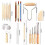 61PCS Ceramic Clay Tools Set Polymer Clay Tools Pottery Tools Set Wooden Pottery Sculpting Clay Cleaning 3