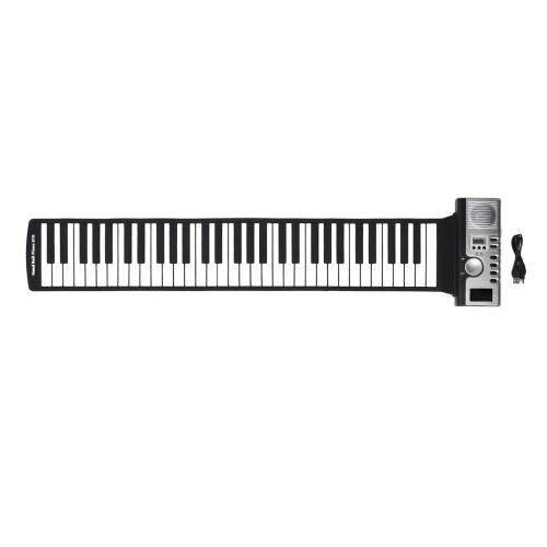 61 Key Roll Up Piano Keyboard Portable Silicone