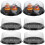 10Pcs Clear Plastic Cake Containers with Lids 8inch Food Storage Boxes 10
