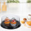 10Pcs Clear Plastic Cake Containers with Lids 8inch Food Storage Boxes 6