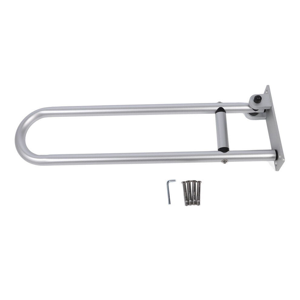 Flip Up Toilet Grab Bar Sturdy Aluminium Alloy