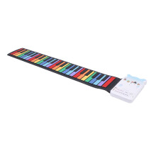 49-Tasten Buntes Faltbares Silikon-Roll-Up-Klavier mit 360mAh USB-wiederaufladbarem Akku