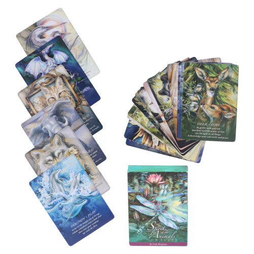 Verspielte Tiergeist-Orakel-Karten 51 Karten Wahrsage-Deck