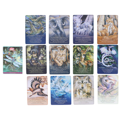 Verspielte Tiergeist-Orakel-Karten 51 Karten Wahrsage-Deck 1