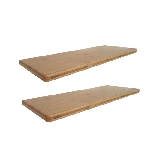 2 Pcs Bamboo Frame Wooden Storage