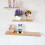 2 Pcs Bamboo Frame Wooden Storage 10