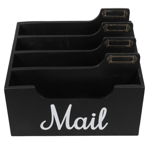 Led Battery Backup Light Bulb Wooden Mail Sorter Student Office