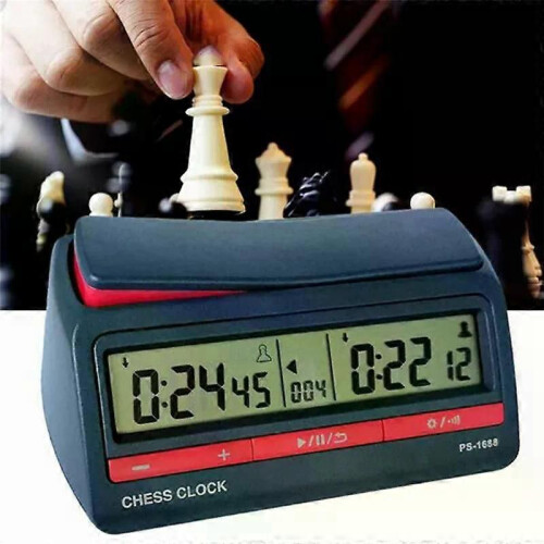 A84E-Professional Advanced Chess Digital Timer Schackklocka Count Up Down Board Game Clock PS-1688 2
