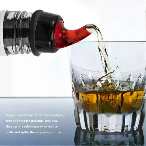 A84E-6 Pcs Bec verseur doseur en plastique pour liqueur 2