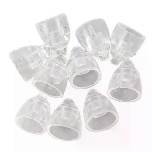 6mm High Transparency Domes Earplug Single Layer Washable Silicone Anti Static Silicone Domes Earplug 2