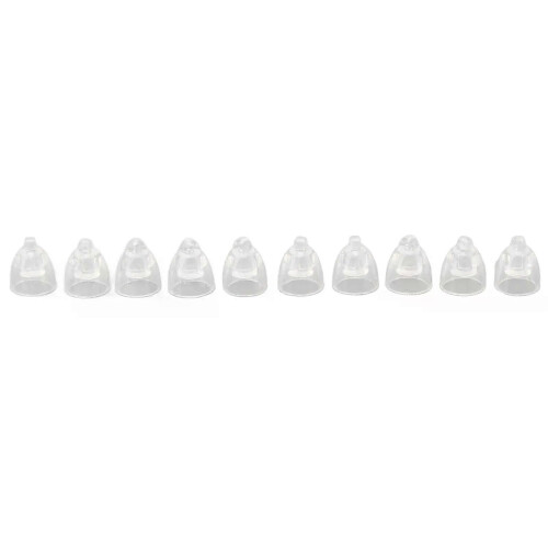 6mm High Transparency Domes Earplug Single Layer Washable Silicone Anti Static Silicone Domes Earplug 1