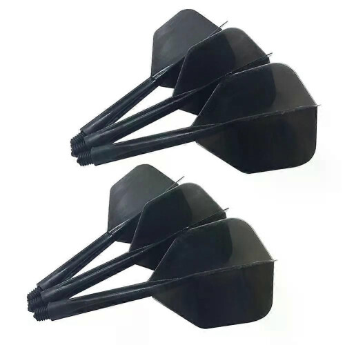 Lot de 6 tiges et ailettes de fléchettes intégrées antichute, durables, avec vis 2BA 2