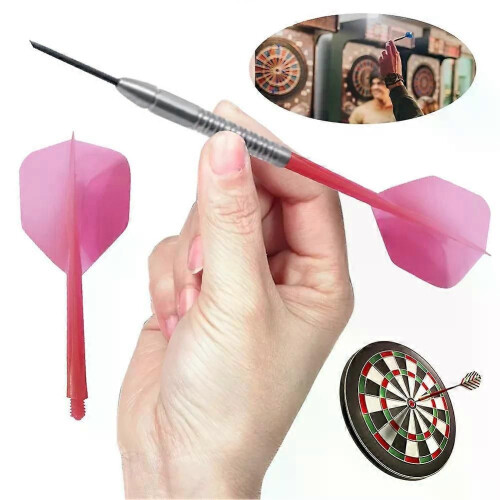 Lot de 6 tiges et ailettes de fléchettes intégrées antichute, durables, avec vis 2BA 1