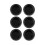 6Pcs Plastic Blanking End Cap Pipe Tube Insert Plug Cover 40mm Black 2