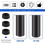 6Pcs Plastic Blanking End Cap Pipe Tube Insert Plug Cover 40mm Black 5