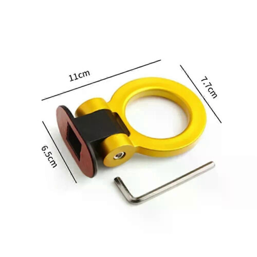 ABS Car Styling Trailer Hooks Sticker Decoration Car Auto Rear Front Trailer Simulation Racing Ring 2
