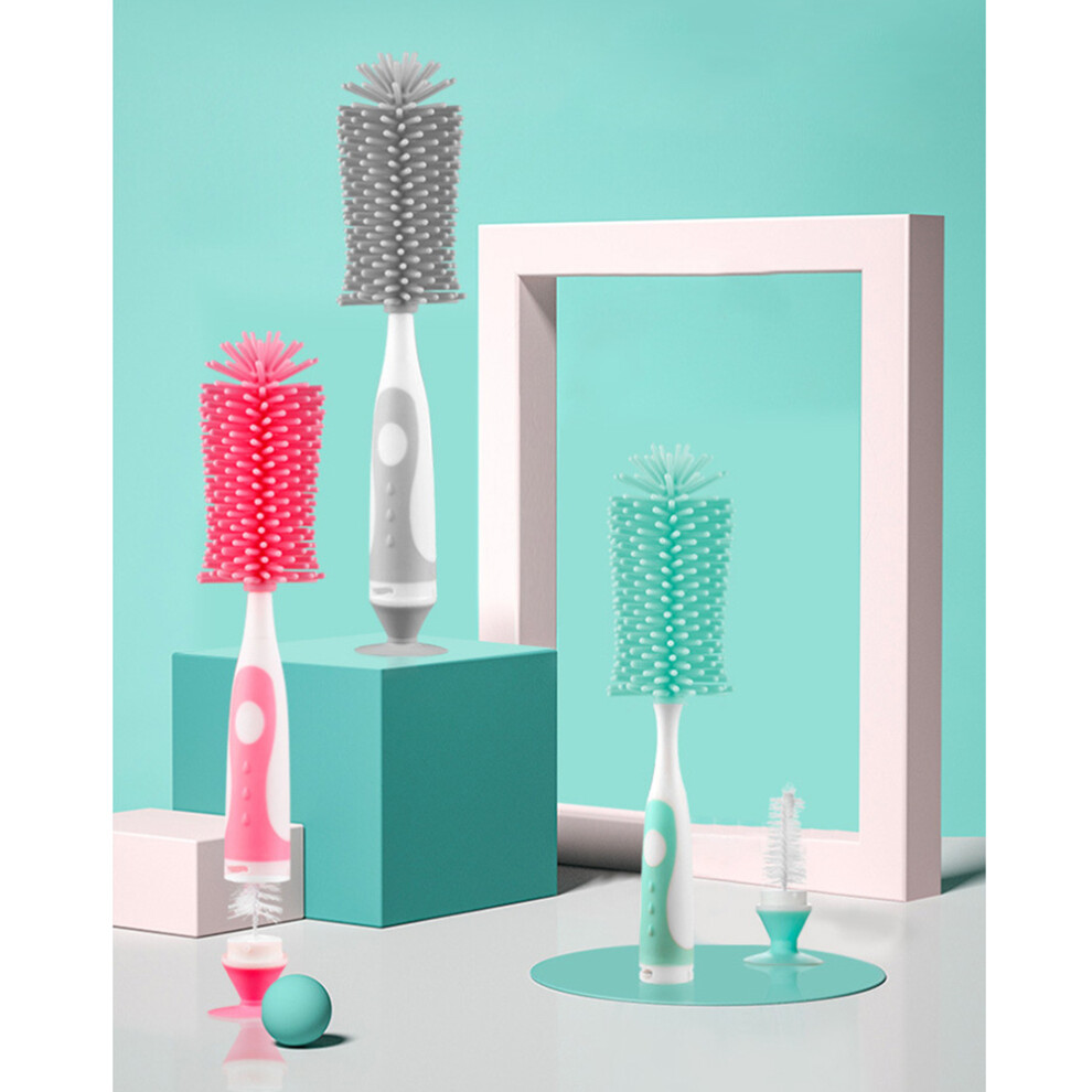 2 in 1 Silicone Bottle Brush Baby Bottle Cleaner
