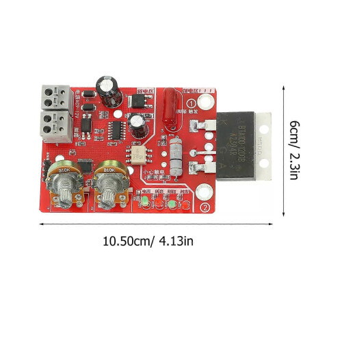Justerbar punktsvetskontroller Svetsbräda PCB Krets DIY Utrustning Panel Tidsström Maskin 2
