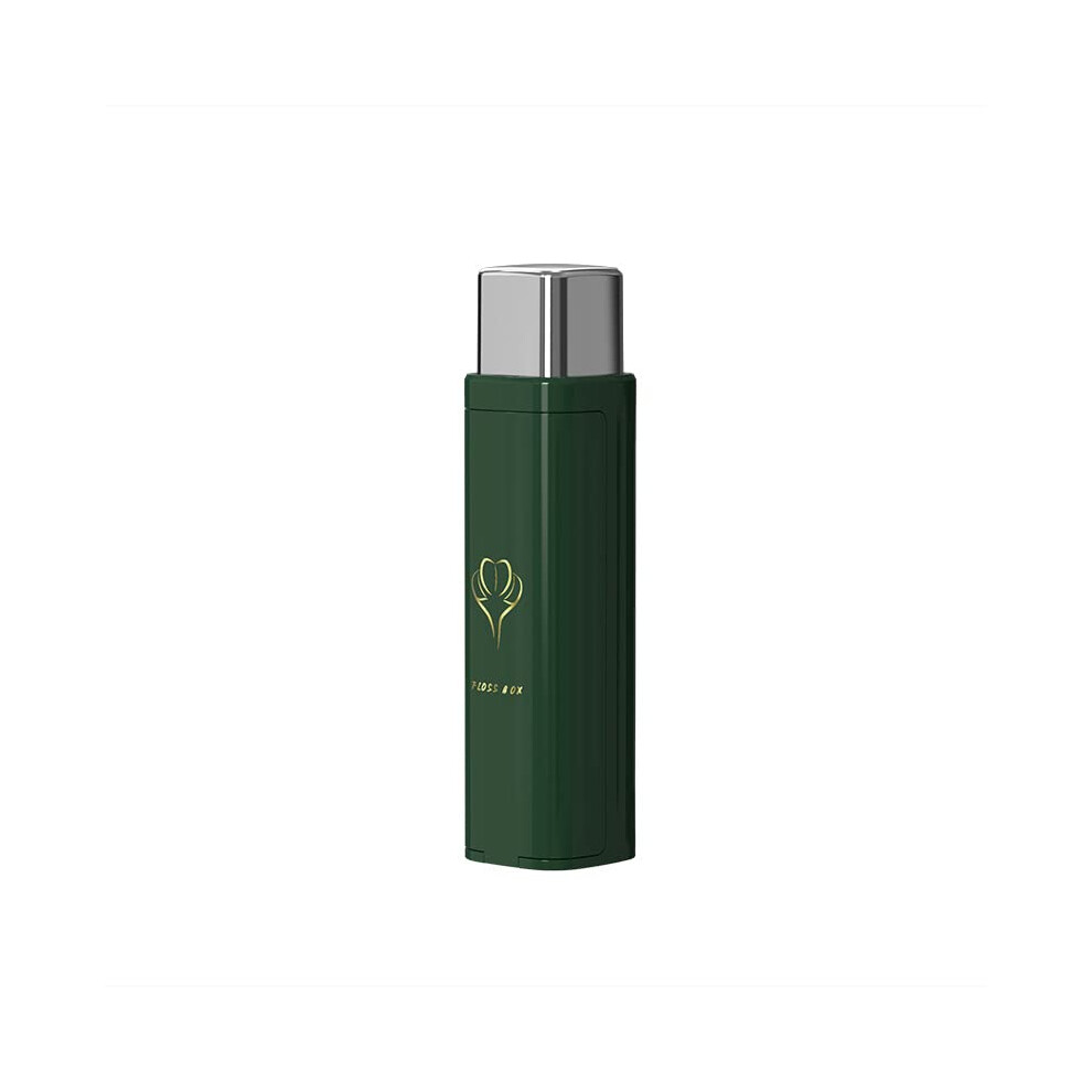 Green Portable Floss Dispenser Travel Case For Dental Floss Picks, Compact Flosser For Travel, Dining, And Oral Care