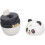 Delicate Panda Tooth Container with User-Friendly Press System, Durable PP Material, Ideal for Homes and Cafés 2