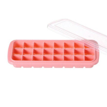 Ice-Tray,Easy-Release Silicone And Flexible 24-Ice Trays with Spill-Resistant Removable Lid,Durable & Dishwasher Safe - for Food, Cocktail, Whiskey