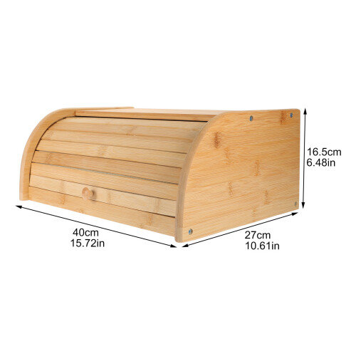 Bread Storage Container Wood Design For Kitchen Use 1pc 1