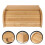 Bread Storage Container Wood Design For Kitchen Use 1pc 3
