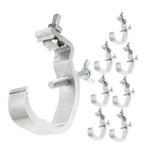 Pack of 8 Metal Lamp Hooks for Stage Lights, Aluminum Truss Clamp Clips, Heavy-Duty Light Accessories