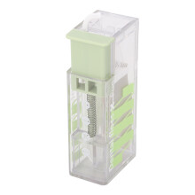 Dental Floss Dispenser Portable Case for Adults, Easy to Fill Green ABS Floss Stick Holder for Travel and Hotels