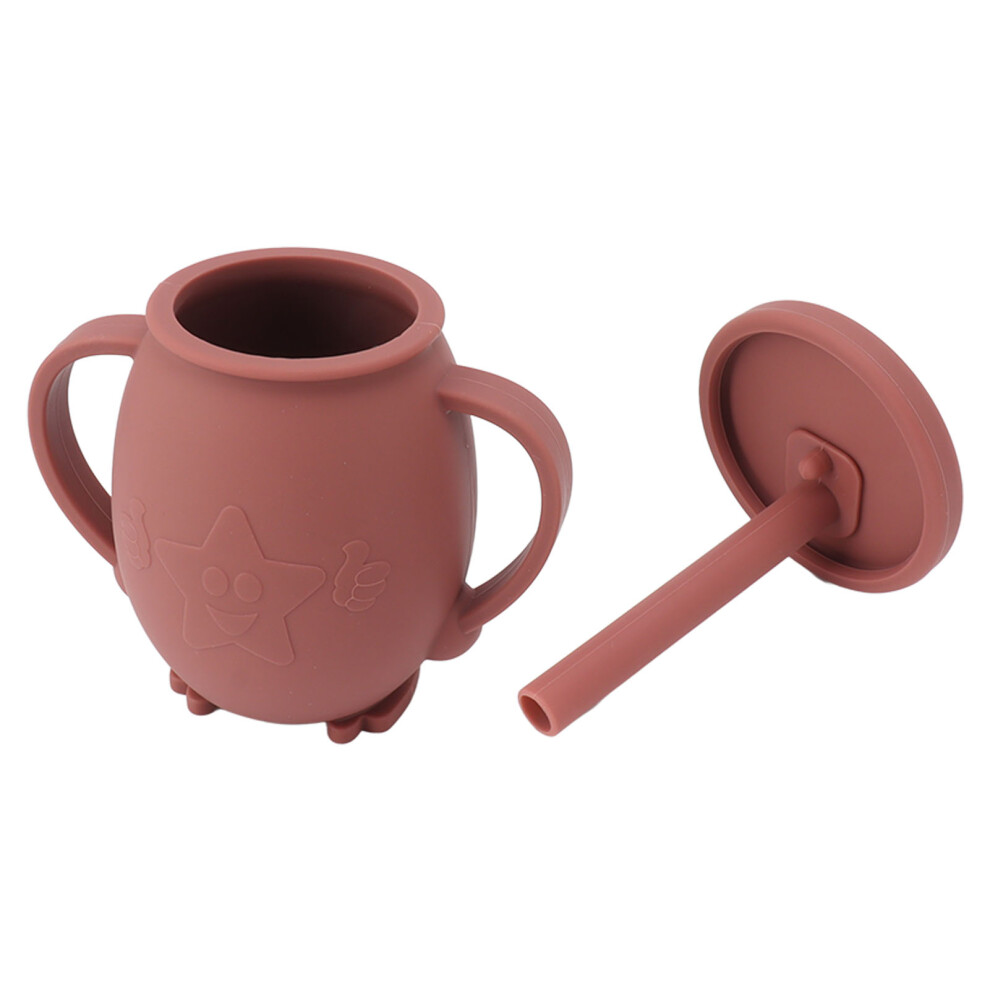 230Ml Toddler Cups Silicone Training Sippy Cups Brown