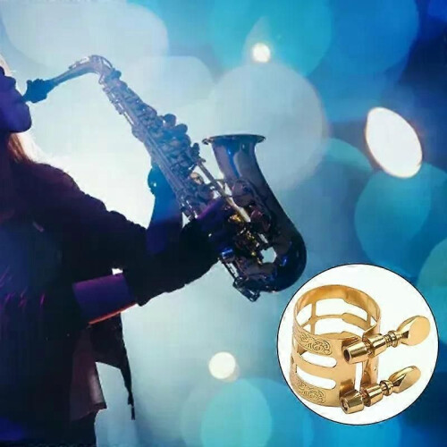 Ligature pour bec de saxophone alto/soprano, professionnelle, compacte 2