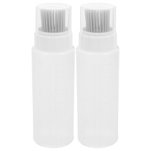 2 Pcs Juicer Bottles Containers With Lids Food Brushes For Cooking