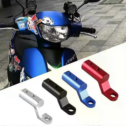 Aluminiumförlängningsfäste för motorcykelskoter Backspegelfäste förlängningsfäste för fixering 2