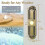 Antique Bronze Lighted Doorbell Button Wired Door Bell Push Buttons Rectangular LED Door Chime Wall 3