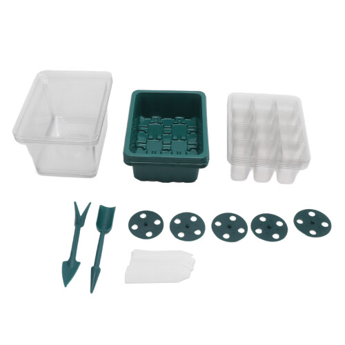 Seed Starter Tray 12 Cells Adjustable Humidity 2