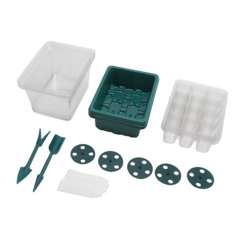 Seed Starter Tray 12 Cells Adjustable Humidity 1