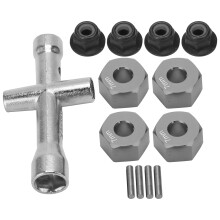 12mm Radnabenadapter-Set für 1/10 RC-Auto, Aluminiumlegierung