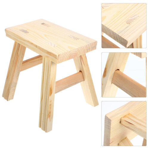 For Solid Wood Bench Child 23.60x22.60x14.30cm Khaki 2