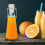 2pcs Clear Cylindrical Glass Juice Bottles For Home Use 10