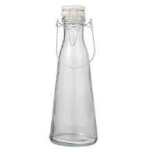 2pcs Clear Cylindrical Glass Juice Bottles For Home Use