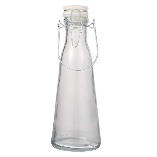 2pcs Clear Cylindrical Glass Juice Bottles For Home Use