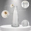 2pcs Clear Cylindrical Glass Juice Bottles For Home Use 3