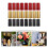 60pcs Flattened Bottle Caps Red Pvc Sealing Caps 4